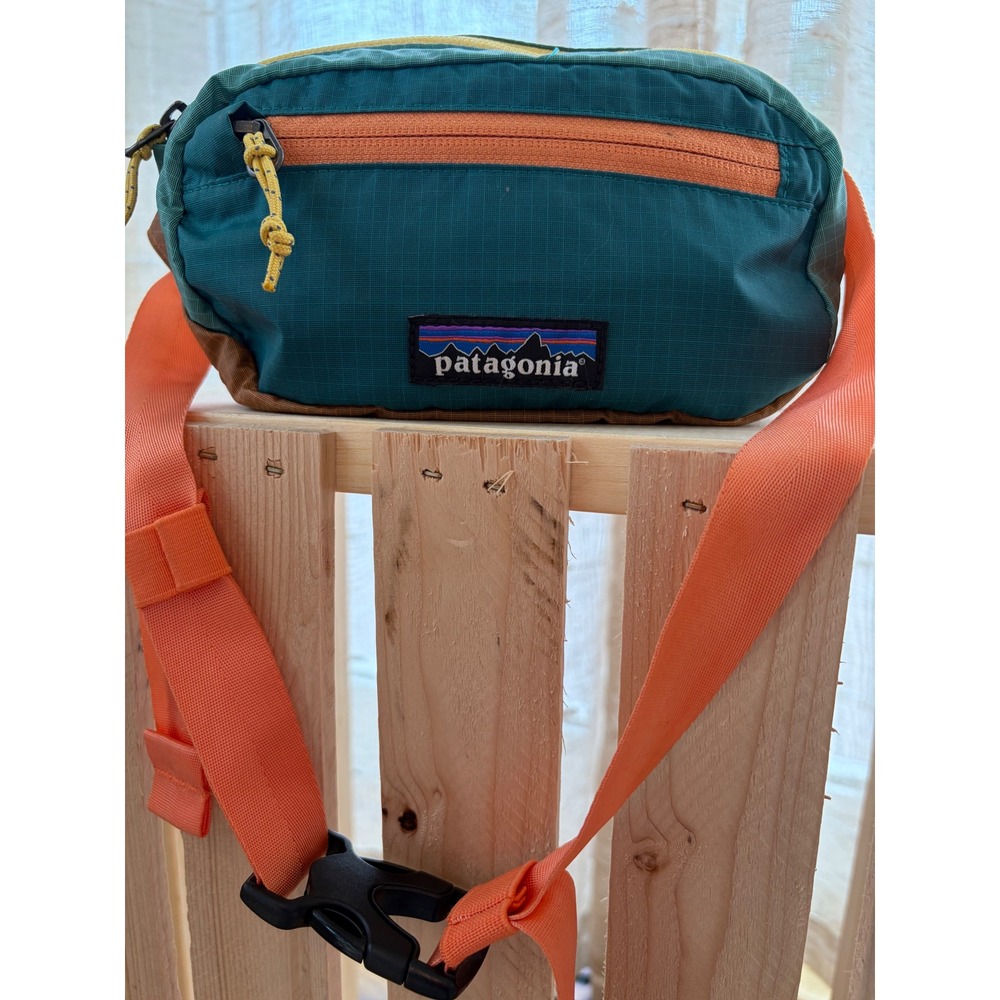 Patagonia Ultralight Black Hole Hip Pack Teal Orange Multi Color Waist Bag